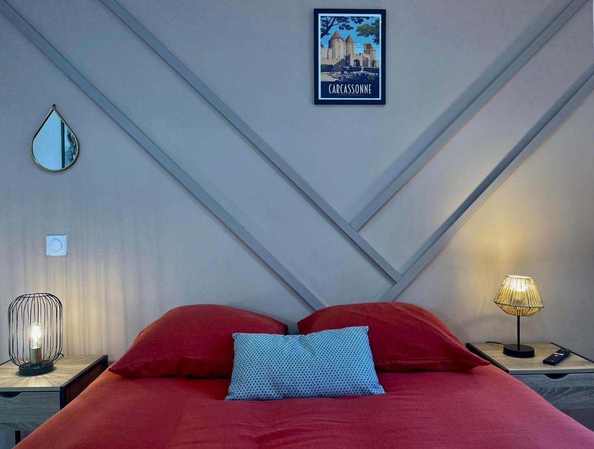 Rooftop N°38 - Rooms Et Studios - Vue Cite Medievale 카르카손 외부 사진